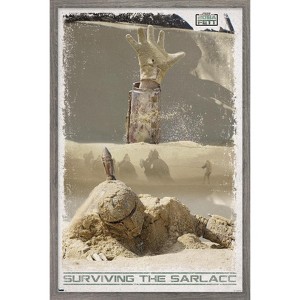 Trends International Star Wars: Book of Boba Fett - Surviving the Sarlacc Framed Wall Poster Prints - 1 of 4