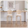Sapphtopaz French Country Wooden Dining Chairs Set of 2, Side Accent Chairs Kitchen Chairs Barstools for Dining Room, Kitchen Island - 4 of 4