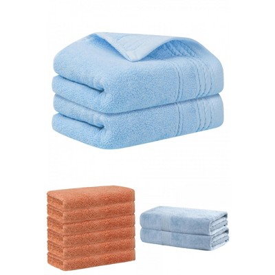 REGALWOVEN Striped Soft Absorbent Bathroom Cotton Towel Set 3 Pcs
