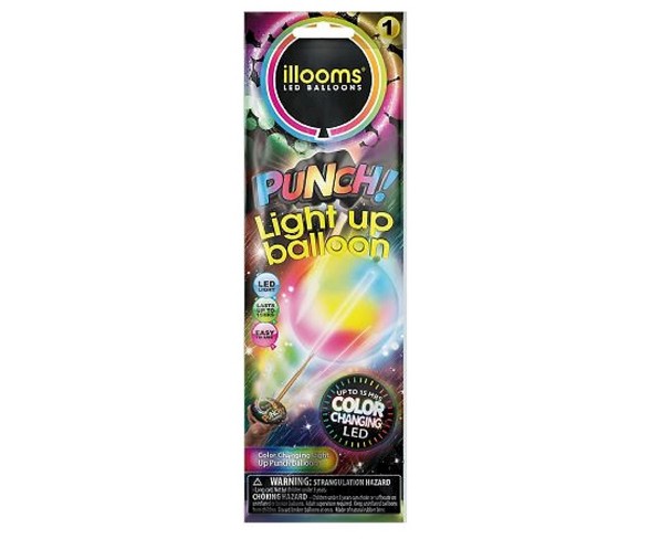 illooms&#174; LED Light Up Color Changing Punch Balloon