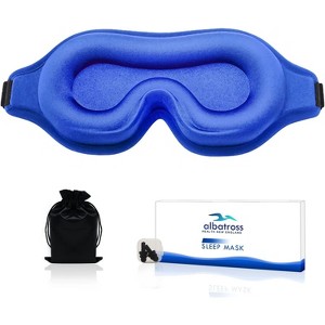 Weighted Eye Mask for Sleeping for Men and Women, Ideal for Lash Extensions, Travel Blackout Night Blindfold with Adjustable Strap - 1 of 4