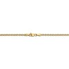 Black Bow Jewelry 2.2mm, 14k Yellow Gold, Solid Cable Chain Anklet - 4 of 4