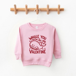 The Juniper Shop Valentines Whale Youth Ultra-Soft Graphic Sweatshirt - 1 of 3