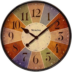 Westclox 32897 Round Kaleidoscope Wall Clock, 12" - 1 of 1