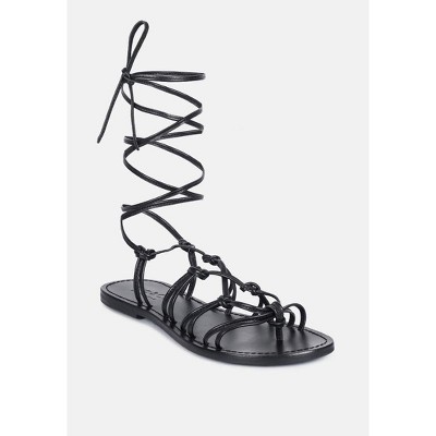 Baxea Handcrafted Tie Up String Women Flats