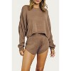 Women's ESSENTIAL CROPPED CREW NECK BOXY SWEATER - J.NNA - 3 of 4