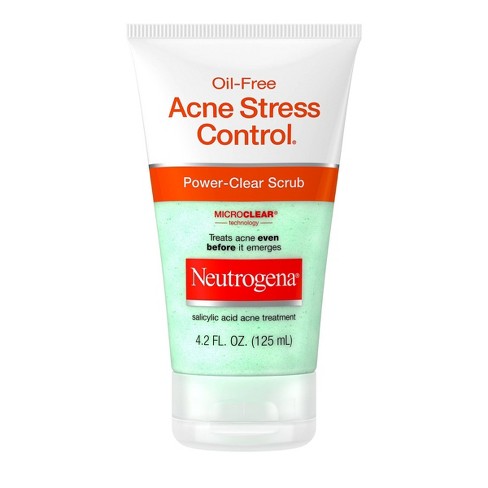 Neutrogena Oil-free Acne Stress Control Power-clear Facial Scrub For Acne-prone  Skin Care - 4.2 Fl Oz : Target