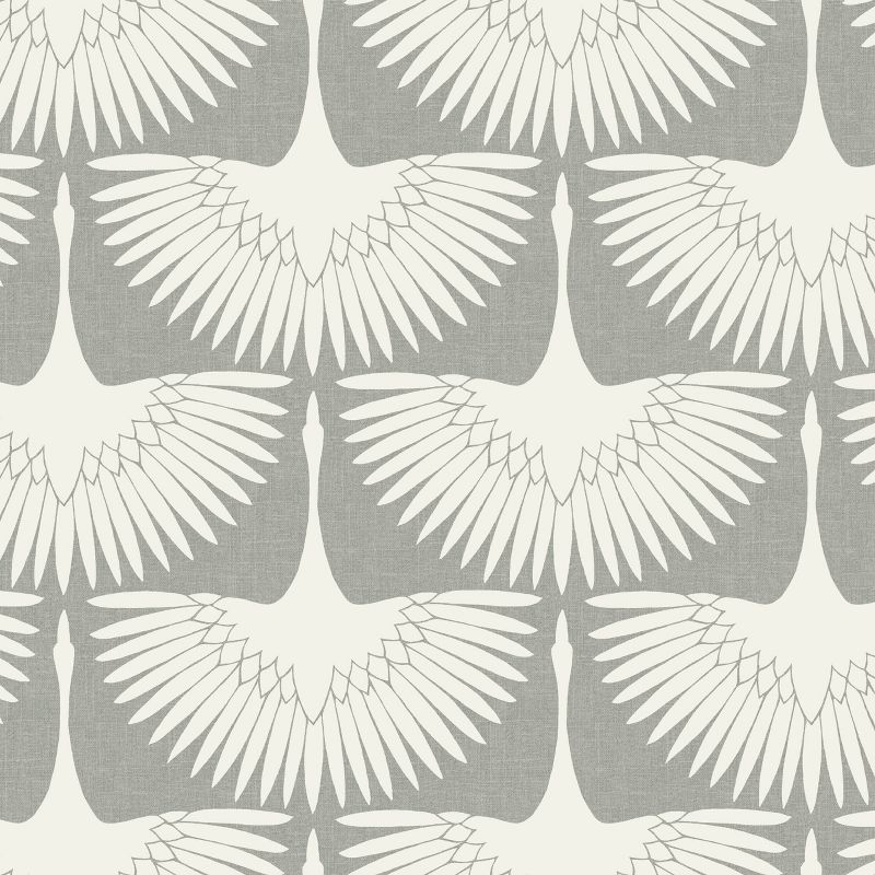 Tempaper Feather Flock Chalk Self-Adhesive Removable Wallpaper, 1 of 8