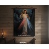 The Divine Mercy Wall Hanging– 26 x 36 Inch Cotton Polyester Decor by Manual Woodworkers - 2 of 3