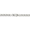 Black Bow Jewelry 4.3mm, Sterling Silver Solid Open Curb Chain Necklace - 4 of 4