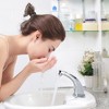 WOWOW Touchless Single Hole Low Arc Bathroom Faucet with Deckplate - 2 of 4