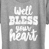 Women's - Instant Message - Well Bless Your Heart Short Sleeve Graphic T-Shirt - 2 of 4