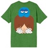 Foster's Home For Imaginary Friends Mac & Bloo Crew Neck Short Sleeve Green Heather Men's T-shirt - 3 of 4