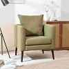 CAVINAS Chenille Accent Chair with Pillow and Solid Wood Legs,Modern Upholstered Living Room Chairs,Reading Chairs for Living Room - 2 of 4