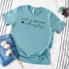Simply Sage Market Life Is Better With My Boys Heart Short Sleeve Tee - 2XL - Ocean - 3 of 4