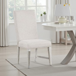 Royal Hampton Dining Side Chair Set of 2, Tapered Legs, Light Gray Poplar Wood - 1 of 1