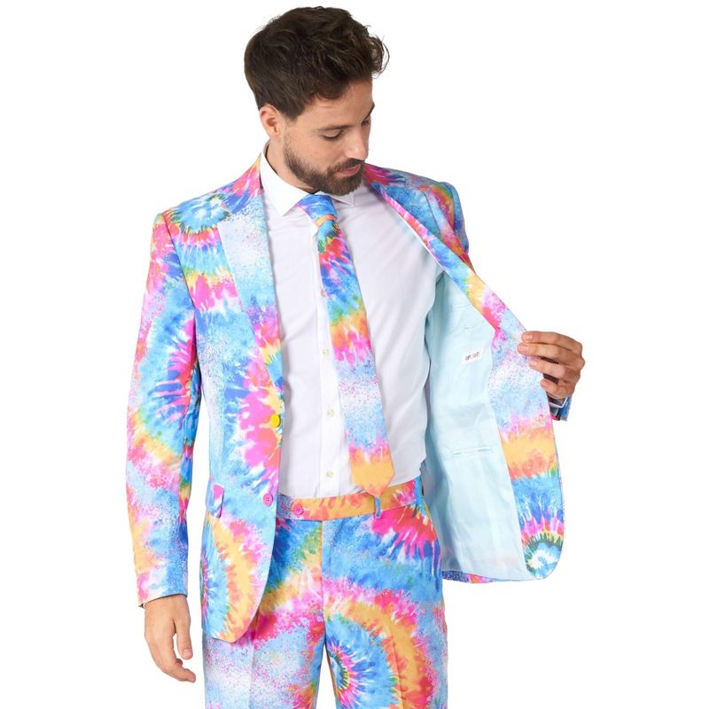 OppoSuits Men's Suit - Mr. Tie Dye - Multicolor, 5 of 8