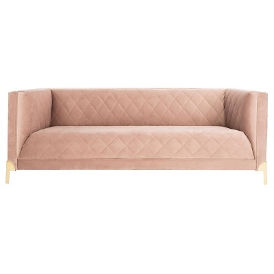 Luanna Diamond Trellis Sofa Dusty Rose - Safavieh