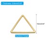 Unique Bargains Jewelry Handmade Triangle Earrings Beading Hoop 30 Pcs - 2 of 4