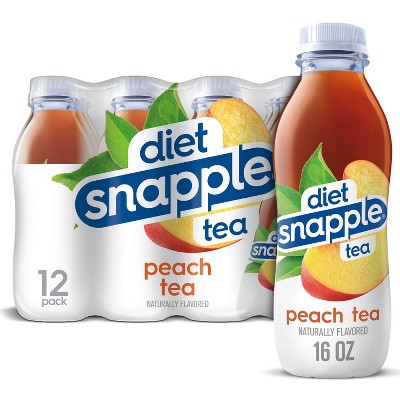 Diet Snapple Peach Tea - 12pk/16 fl oz Bottles