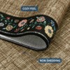 Garvee Washable Rugs for Living Room Bedroom, Floral Bordered Area Rug, Indoor Soft Foldable Accent Rug - 4 of 4