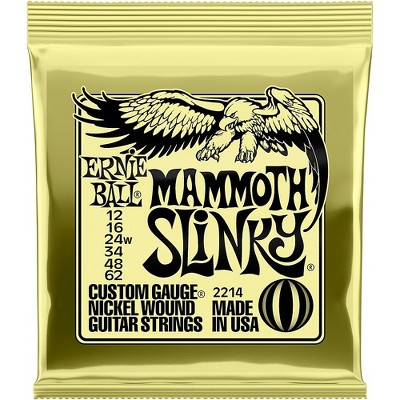 Ernie Ball Mammoth Slinky Nickel Wound Electric Guitar Strings - Gauge 12 - 62