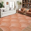 Machine Washable Rug Modern Abstract Low Pile Rugs Foldable Non Slip Rug Contemporary Lines Indoor Carpet for Bedroom Living Room Nursery Playroom - 2 of 4
