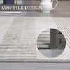 Area Rug Non-Slip - Modern Machine Washable Low Pile Stripe Pattern Rug for Living Room, Bedroom, Entryway & High-Traffic Indoor Spaces - 3 of 4