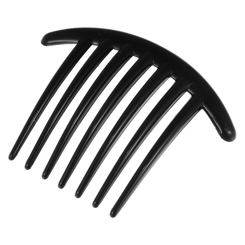 Unique Bargains French Twist 7 Teeth Comb Small Side Combs Teeth Hair Combs Hair Clip Comb Resin 4.1"x3.31" 2 Pcs, 3 of 7