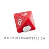 Toy Vault Fridge Dice Magnets 7pc Set; Red Polyhedral RPG Dice-Shaped Refrigerator Magnets - 3 of 4