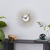 19"x19" Metal Starburst Wall Clock Gold - Olivia & May: Silent, Contemporary Decor - 3 of 4