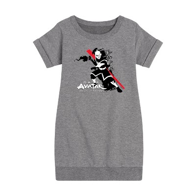 - Avatar: The Last Airbender - Zuko Fire Nation Graphic Short Sleeve Fleece Dress