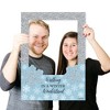 Big Dot of Happiness Winter Wonderland - Snowflake Holiday Party & Winter Wedding Selfie Photo Booth Picture Frame & Props -Printed on Sturdy Material - 3 of 4