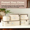 LunaLulinlk Hard Shell China Storage 5 Piece Set - Beige Quilted - 4 of 4