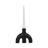 Modern Sculptural Stoneware and Ceramic Candle Holder with Unique Contemporary Design for Pillar and Taper Candles, Decorative Home Accent Display - 2 of 4