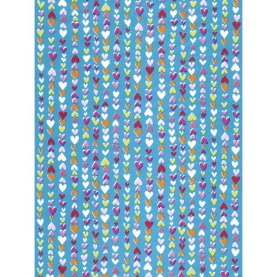 Decopatch Papers - Pack of  sheets - 11 3/4 x 15 3/4 - Candy Hearts