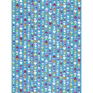 Decopatch Papers - Pack of  sheets - 11 3/4 x 15 3/4 - Candy Hearts - 1 of 4