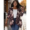 Agnes Orinda Women's Plus Size Asymmetric Open Front Fashion Cardigans - 3 of 4