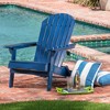 Chic Crate-Malibu Adirondack Chair – Weatherproof Teak Patio Furniture for Outdoor Living, Garden & Deck (Reinforced Frame) - 2 of 4