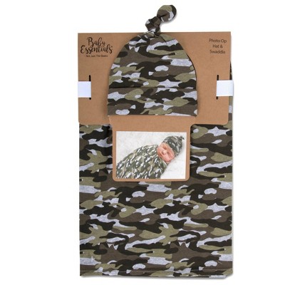 camo muslin swaddle blanket