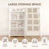AZL1 Life Concept Kids Bookshelf Book Shelf Sling Bookcase Side Pocket Baby Toy Organizer Nursery Playroom Toddler Childrens, White, 32.7"*11.8"*28.9" - 4 of 4