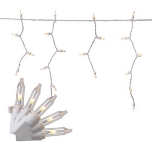 Celebrations Icicle Christmas Lights, Classic LED T5 Warm White 100 ct - 6.3 ft. - 1 of 4