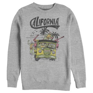 Men's Teenage Mutant Ninja Turtles California Van Sweatshirt - 1 of 3