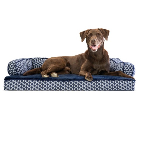 Furhaven Plush & Decor Comfy Couch Orthopedic Sofa-style Dog Bed ...