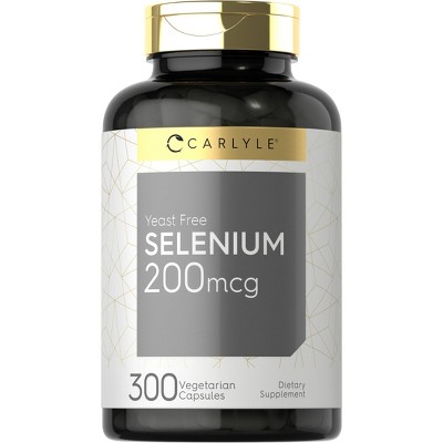 Carlyle Yeast Free Selenium Supplement 200mcg | 300 Capsules
