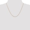 Black Bow Jewelry 0.65mm 14k Rose Gold Diamond Cut Spiga Chain Necklace - 3 of 4