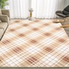 Christmas Rug Plaid Washable Rug Non Slip, Thin Foldable Printed Mat - 2 of 4