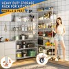 Dolonm Wire Shelving Unit, 6000 LBS NSF Height Adjustable Metal Garage Storage Shelves with Wheels,Metal Shelves - 4 of 4