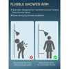 Cobbe Shower Head Extension Arm, 6-Inch Shower Arm Extender, Stainless Steel Shower Pipe Arm for Bathroom, Adjustable Extension Pipe (Chrome) - 4 of 4