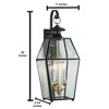 Norwell Lighting Olde Colony 3 - Light Wall Light in  Black - 4 of 4
